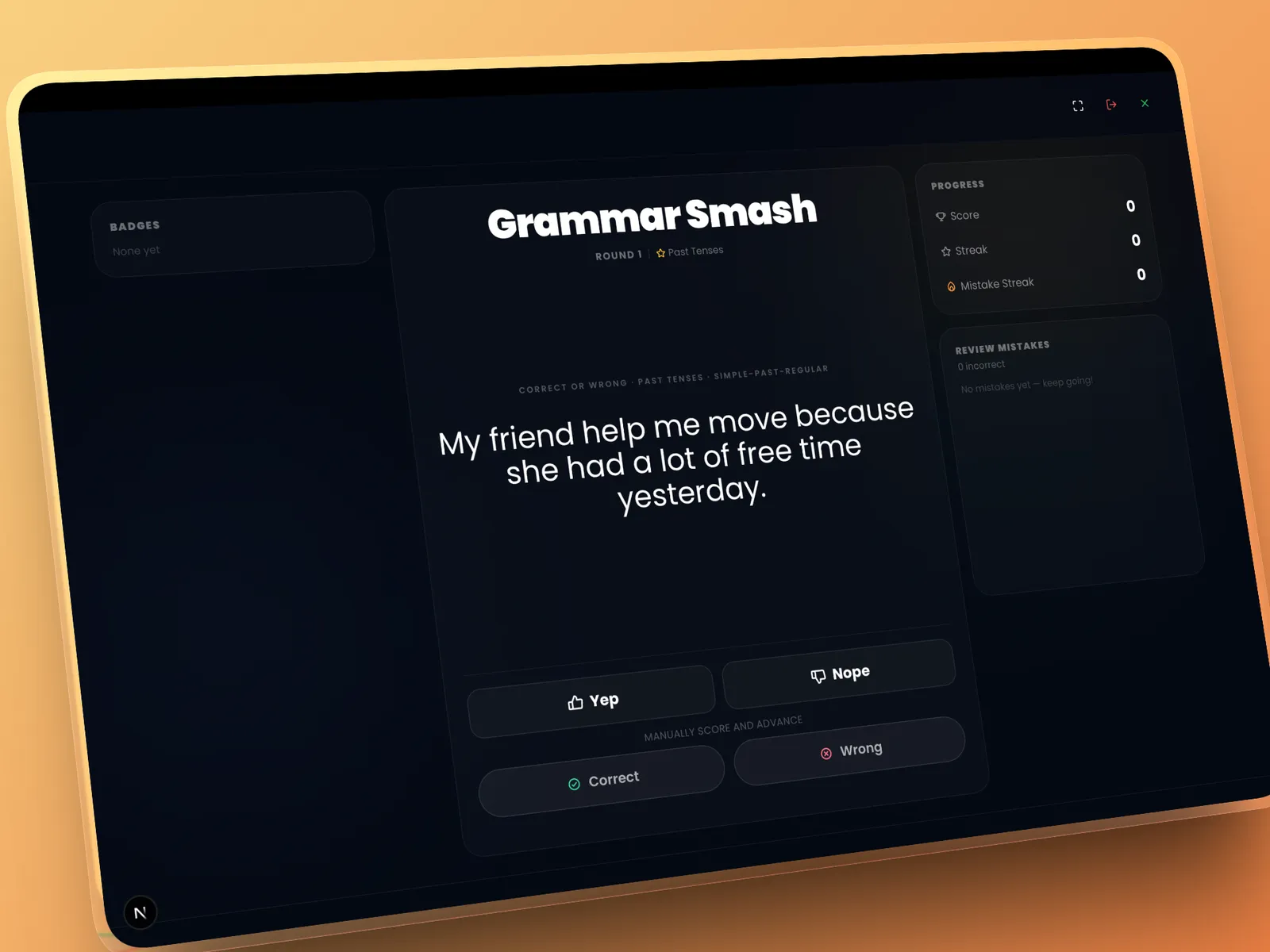 Grammar Smash